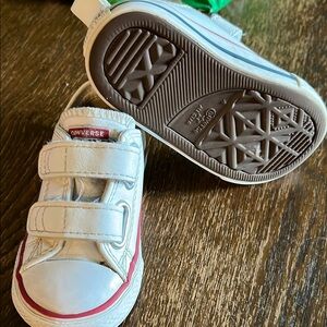 Size 5 Converse Kids White Sneakers